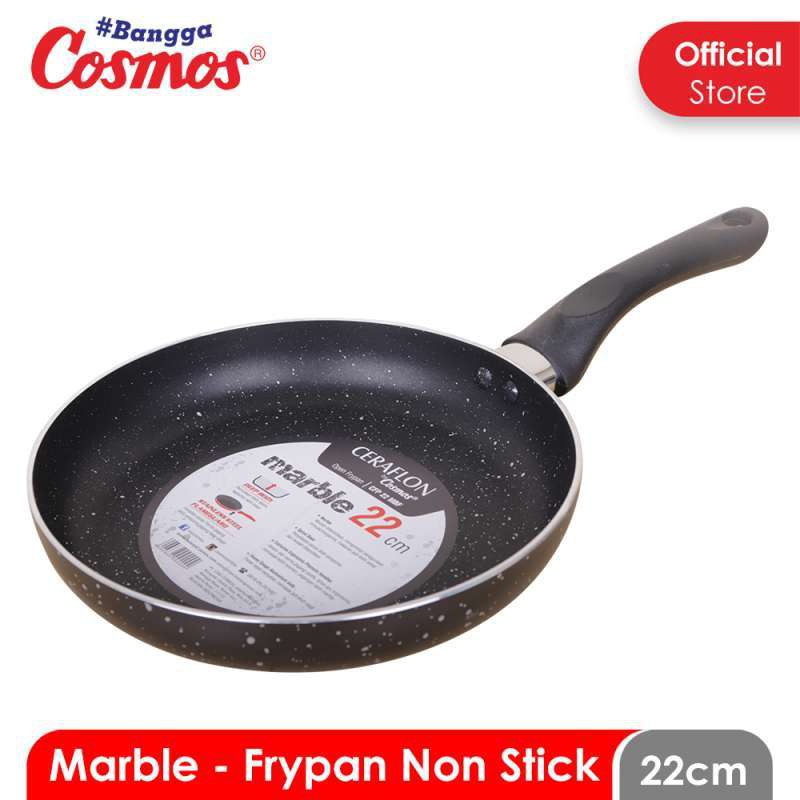 COSMOS MARBLE CFP 22 MB F ( 22 CM ) Frypan / Wajan Penggorengan Terbaru - ( ORIGINAL )