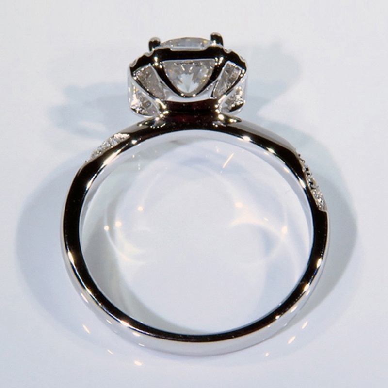 Cincin Wanita Hias Cubic Zirconia Untuk Pernikahan