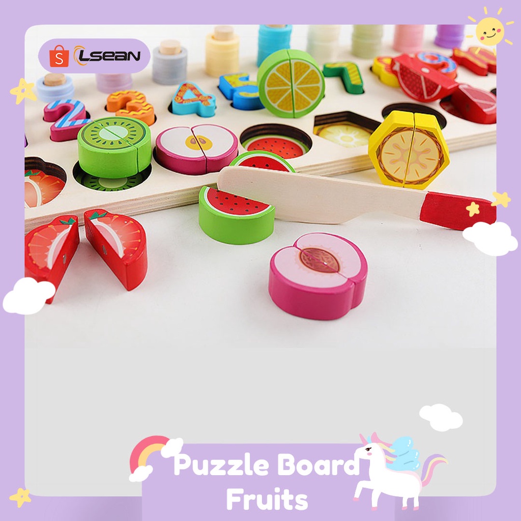 MAINAN EDUKASI MONTESSORI | LEARNING BOARD WOODEN PUZZLE