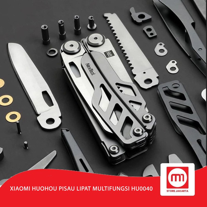 Huohou Pisau Lipat Multifungsi Pembuka Botol Screwdriver HU0040