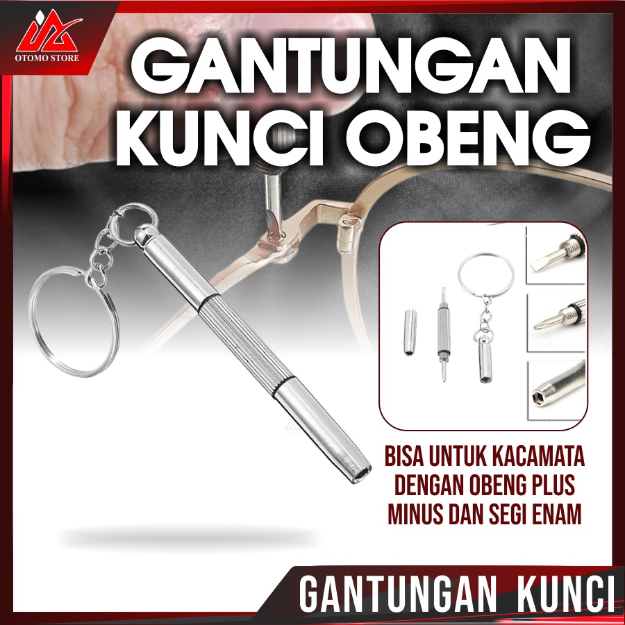 GANTUNGAN KUNCI OBENG Gantungan Kunci Obeng Plus Minus Souvenir Hadiah Gantungan Kunci