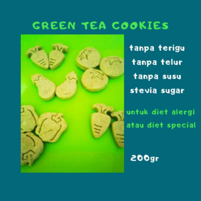 

Gluten free green tea biscuit. autis food.