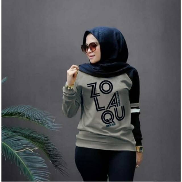 Jaket wanita babytery  abu abu ( KIMONO ZOLAQU Abu )