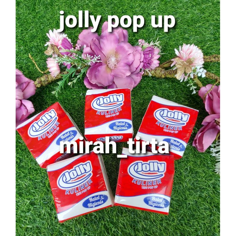 tissue jolly pop up . tisu jolly