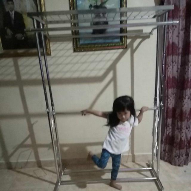 Gawang Gantungan Baju 2 Sisi Atas Ram