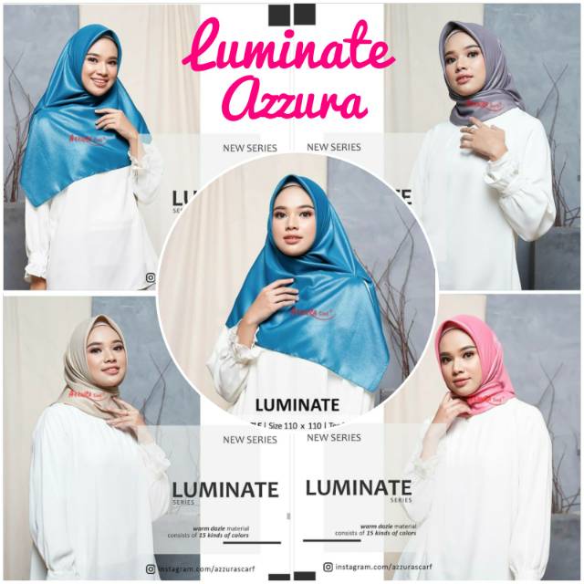 Hijab Segi Empat Luminate Azzura