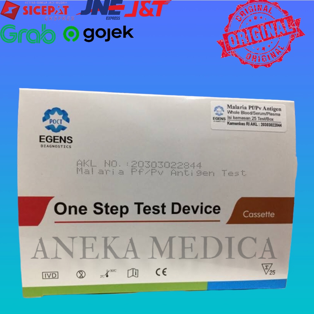 Malaria Cassette 1 box isi 25pcs Merk Egens