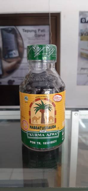 HABBATUSSAUDA KURMA AJWA 210 KAPSUL &amp; 120 KAPSUL BARU - HABBATUSSAUDA SERBUK KURMA AJWA ASLI BPOM