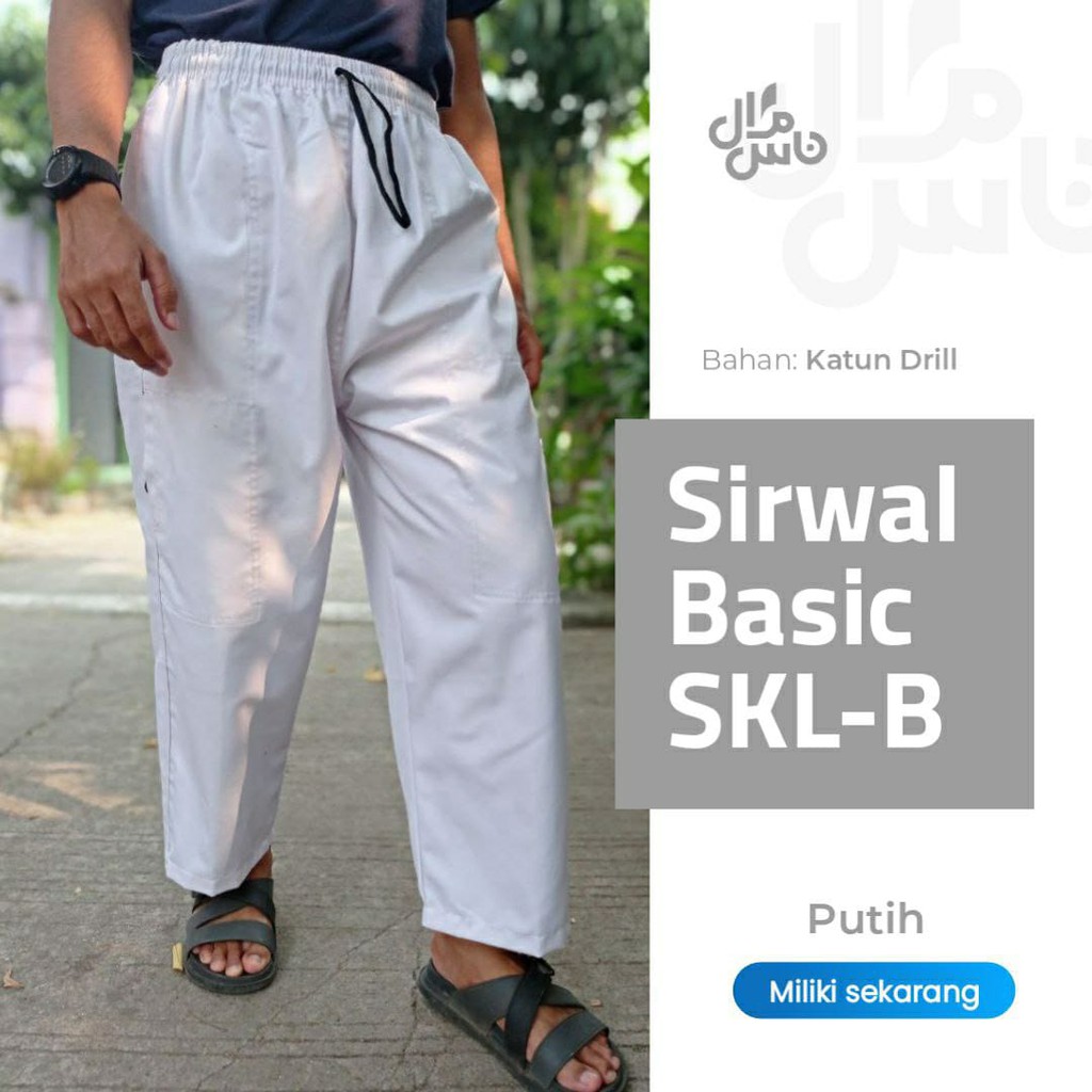 Celana Sirwal Basic SKL-B Gratis Peci Rajut