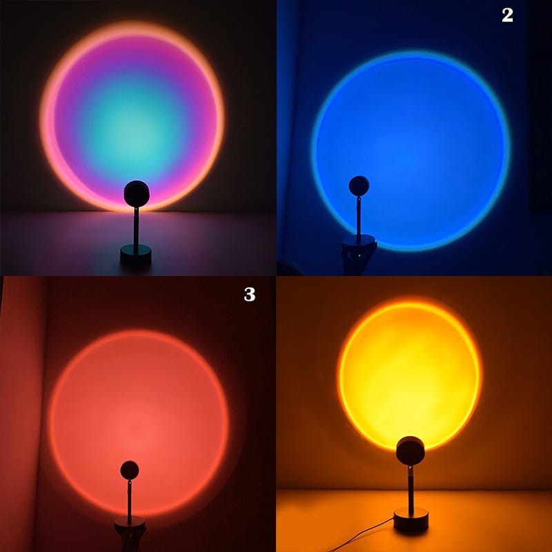 COLOURFUL PROJECTION LAMP LAMPU TIDUR PROYEKTOR TIDUR MINI TRIPOD + RINGLIGHT LED-SOSOYO