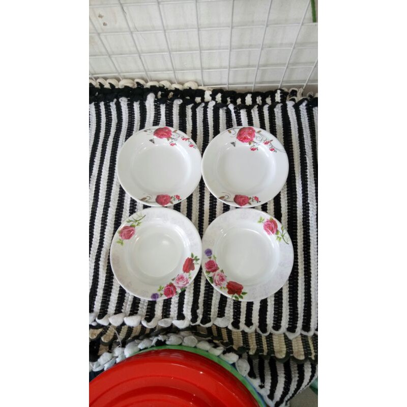 (6 PCS) Piring tatakan kopi melamin..