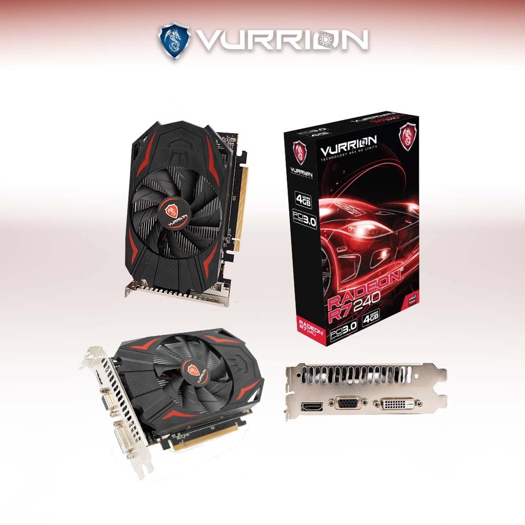 VGA AGS VURRION AMD RADEON R7 240 4GB GDDR5 128bit REAL CAPACITY