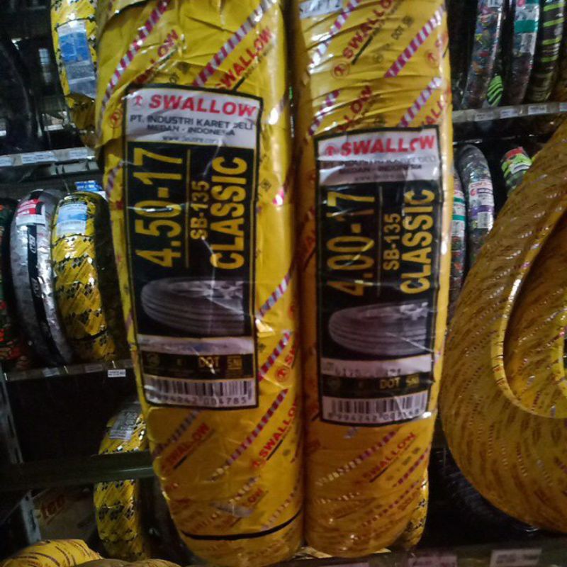 Paket Ban Clasik Motor Swallow 400-17 dan 450-17 SB 135 Classic