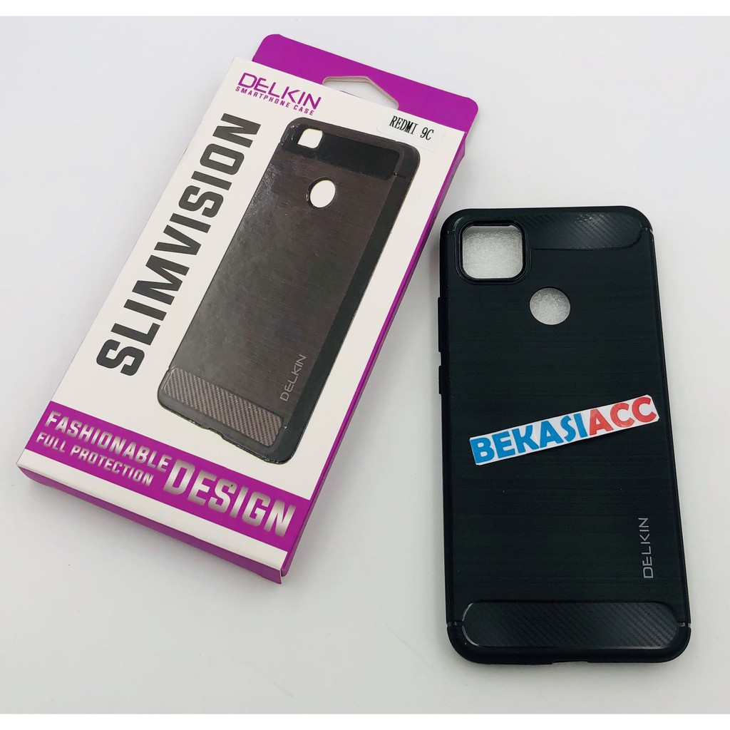 SILIKON XIAOMI REDMI 9C DELKIN KARBON / SOFT CASE DELKIN REDMI 9C