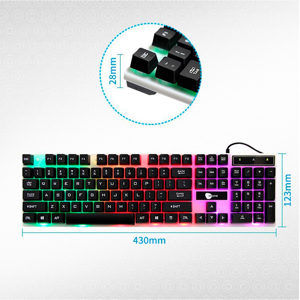 BENCO keyboard gaming dan RGB Keyboard Gaming USB Cable RGB/keyboard komputer