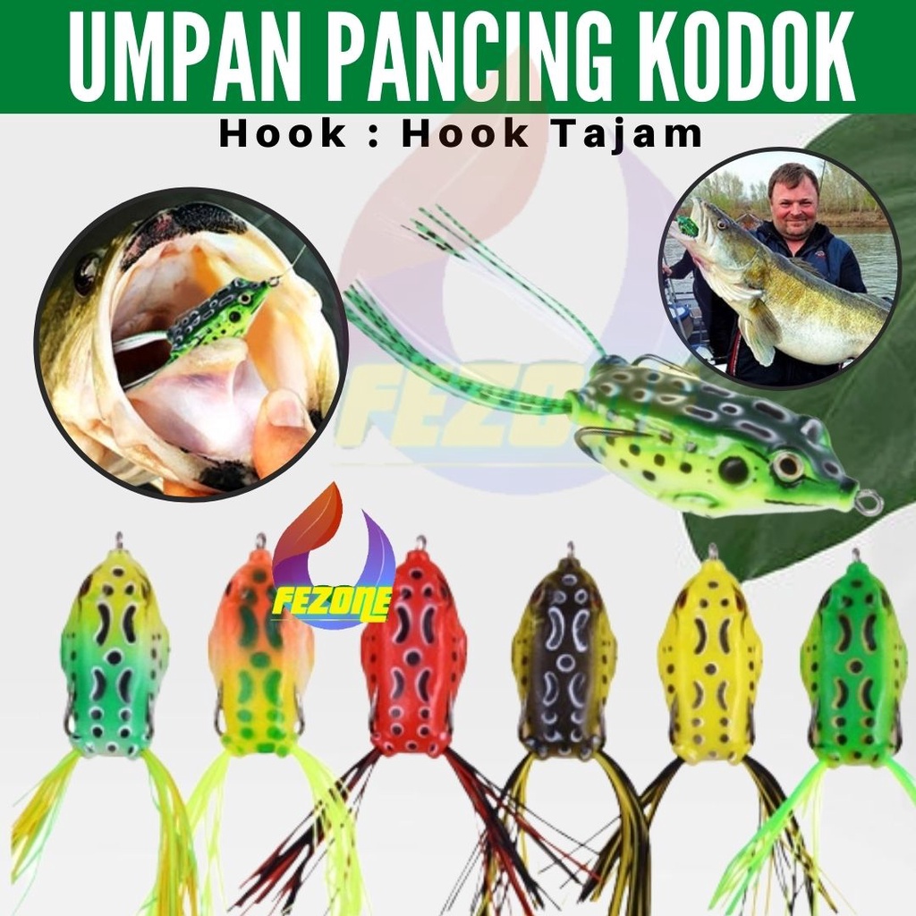 Umpan Mancing / Floating Minnow / Fishing Lure Bentuk Kodok FEZONE