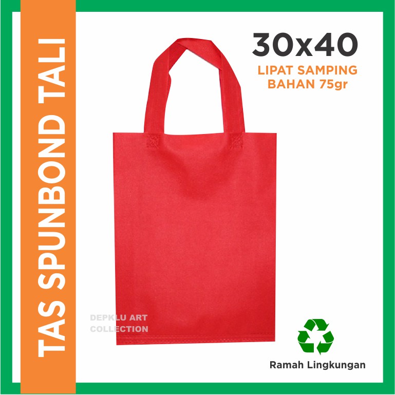 Tas Spunbond 30x40 - Goodie bag Tas kain Handel Polos