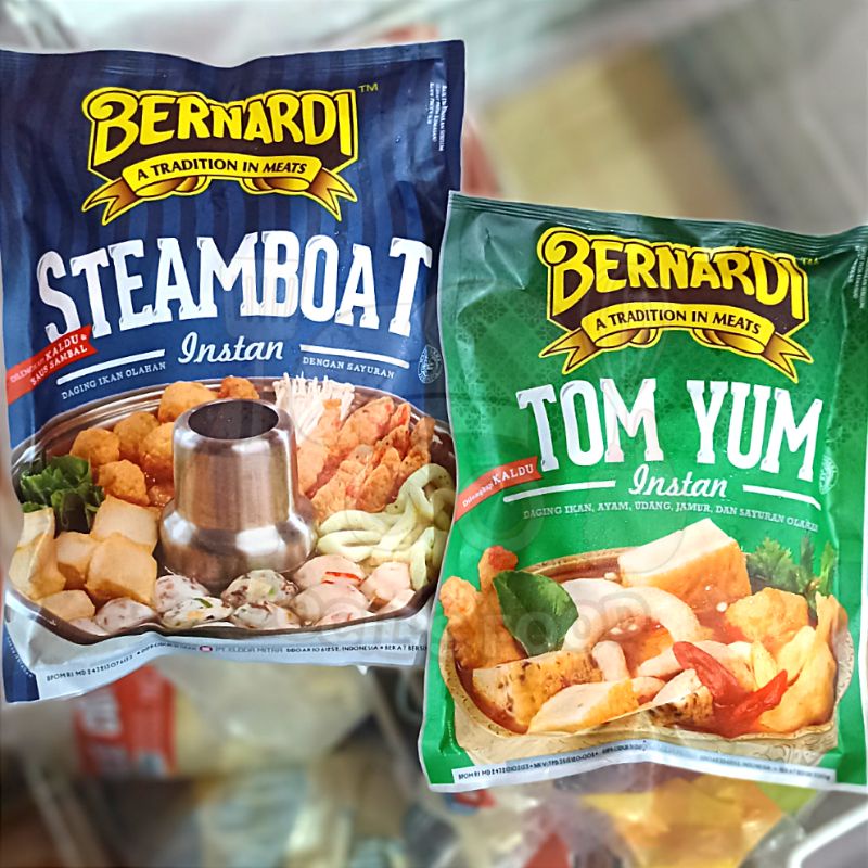 

Bernardi Steamboat 300g/Steamboat Bernardi/Bernardi Tom Yum 300g/Tom Yum Bernardi/Bernardi Yong Tofu 300g/Yong Tofu Bernardi/Sukiyaki/Shabu-Shabu