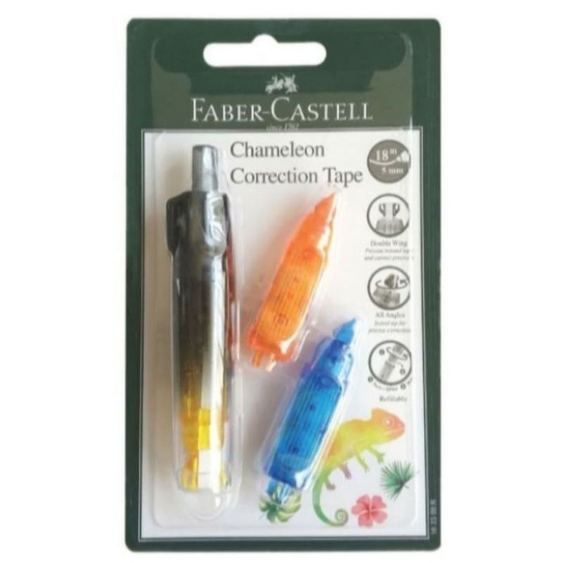 

Faber-Castell Correction Tape Chameleon 2 Refill Barrel Black