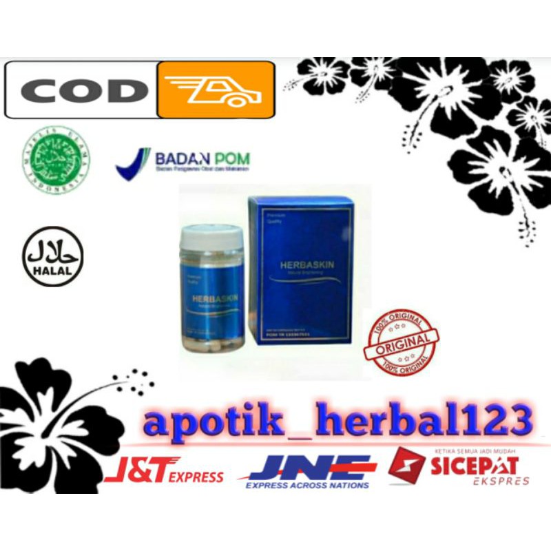 HERBASKIN - Herbaskin Asli Kapsul Pemutih isi 50 Herbaskin Natural Brightening Suplemen