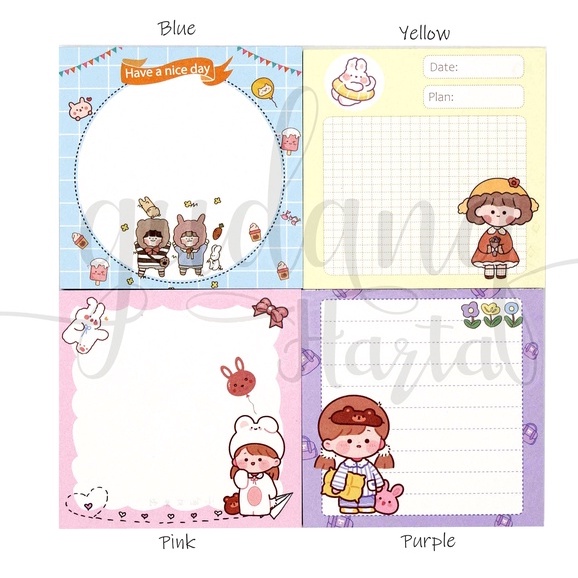 

GCC Sticky Notes Little Girl Notes Motif Cewek Imut GCC 301836