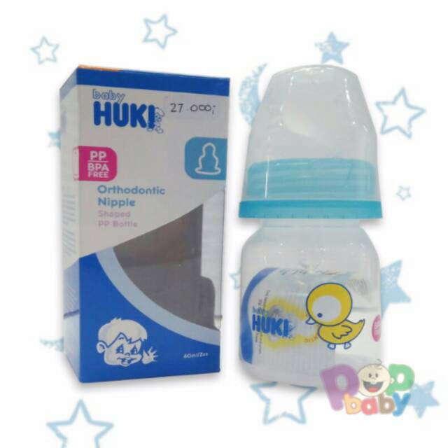 Botol susu bayi Huki Orthodontic Niple 60ml
