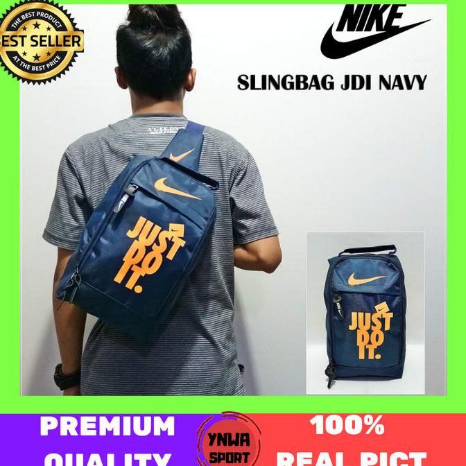 Premium Product Tas Sling Bag Selempang Nike Pria Cowok/Tas Sepatu Olahraga/Tas Bahu - Paling Dimina