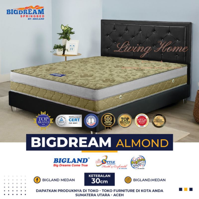 Matras BigDream Type Almond uk 6kaki (180*200) New Bigland