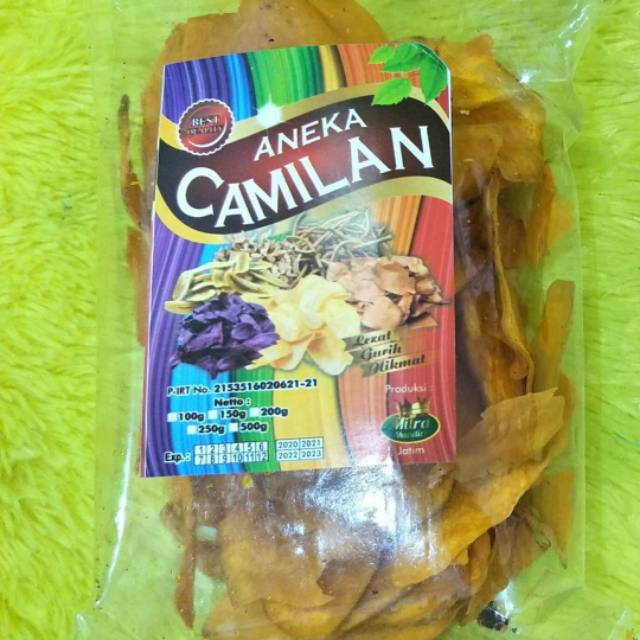 

Keripik ubi madu kuning makanan ringan renyah murah meriah