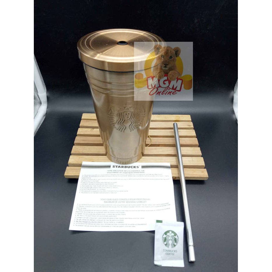 Starbucks tumber 16oz / 473ml with straw Stainless LIMITED OFFER!!