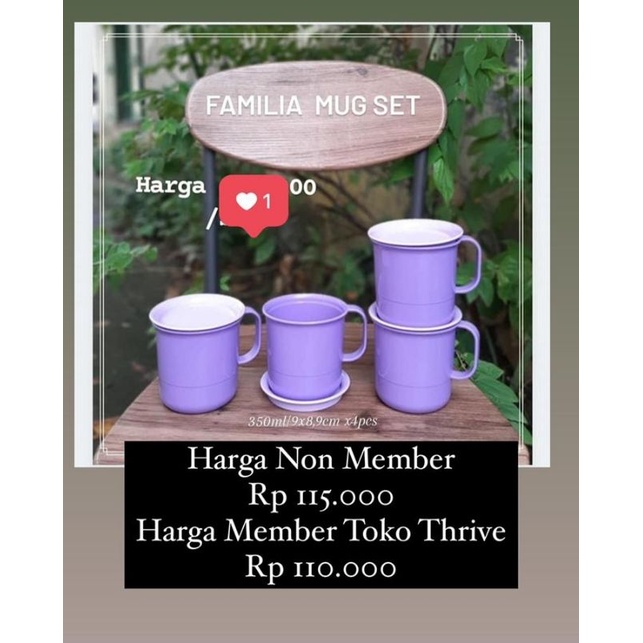 Tupperware-Familia Mug 1 set