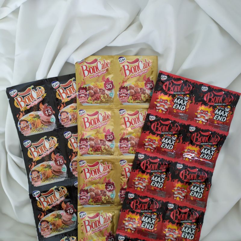 

Bon Cabe Lv 15,30,50 | Bumbu tabur pedas sachet