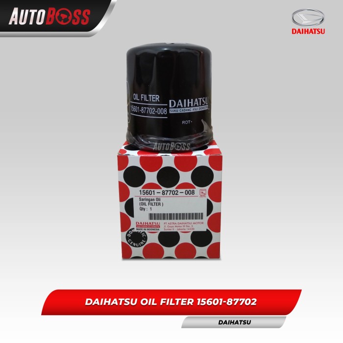 Daihatsu 15601-87702 - Saringan Oli Oil Filter Mobil Avanza Xenia Rush