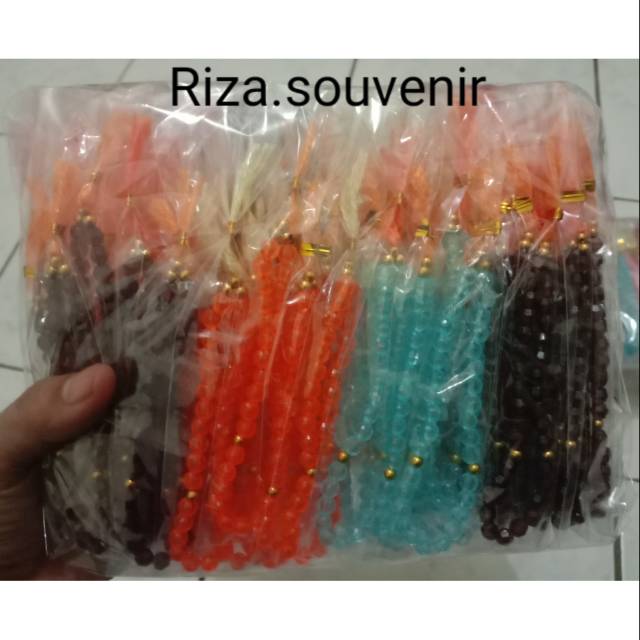 (Isi 100pcs) SOUVENIR TASBIH KECIL WARNA BENING 33 BUTIR MURAH