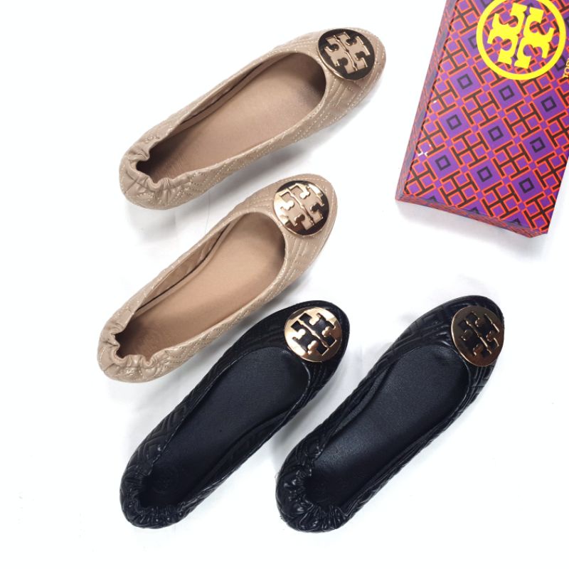 Tory Burch Ballerina Taiga Flat Shoes