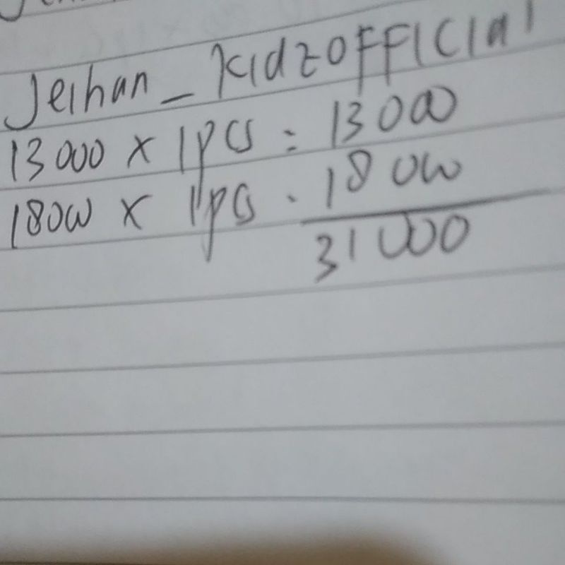 pesanan ka @jeihan_kidsofficial