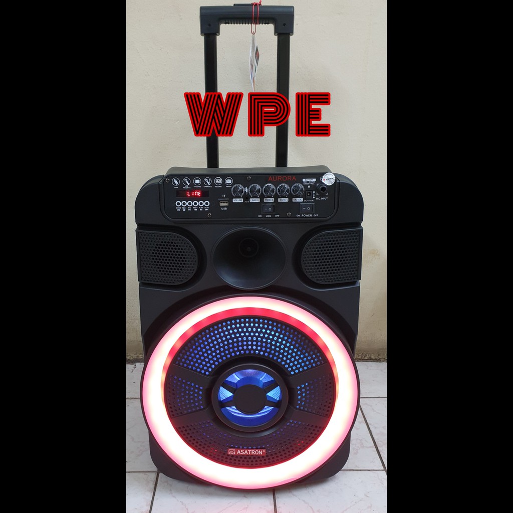 speaker portable asatron aurora 12inch original