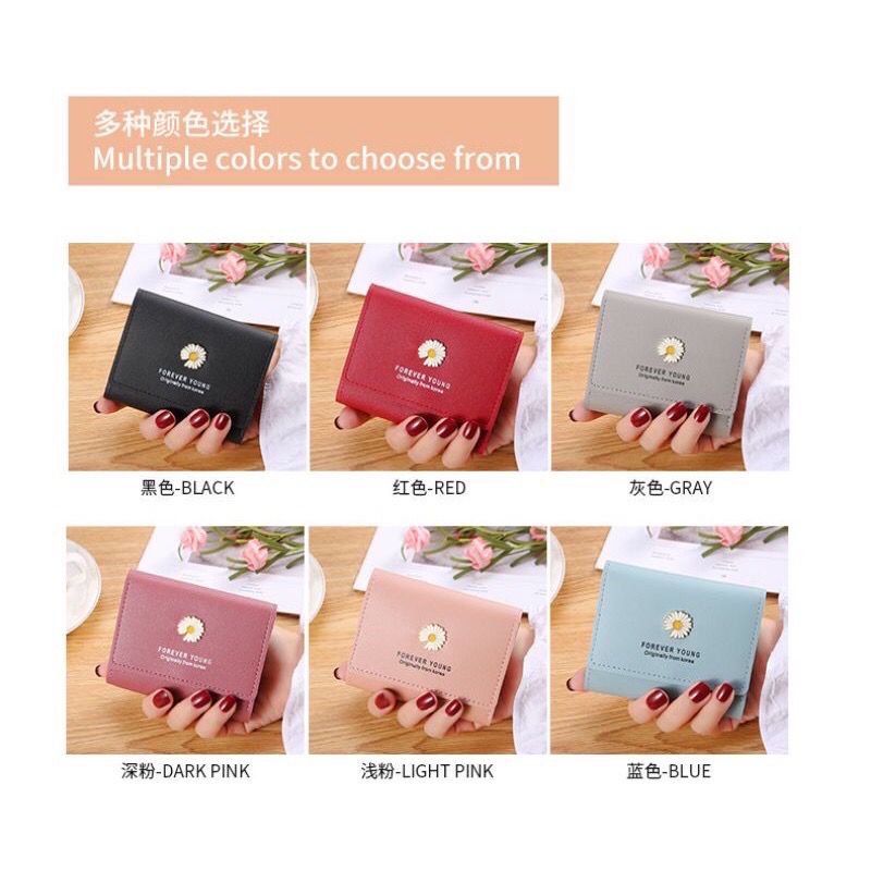 DOMPET DAISY MINI LIPAT PEREMPUAN SIMPLE