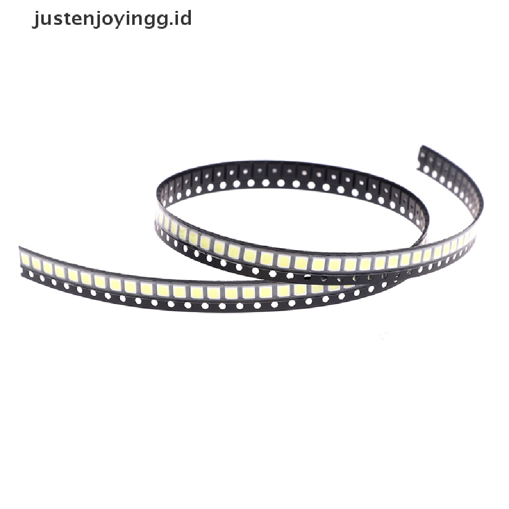 【justenjoyingg.id】 100Pcs 2835/3528 Chips SMD LED Beads 1W 3V Cold White Light For TV LED Diodes .