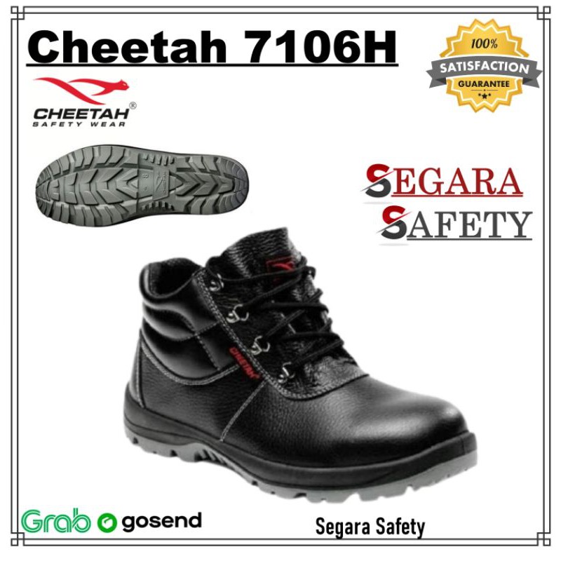 Sepatu Safety Cheetah 7106 H - Safety Shoes Cheetah 7106 Hitam