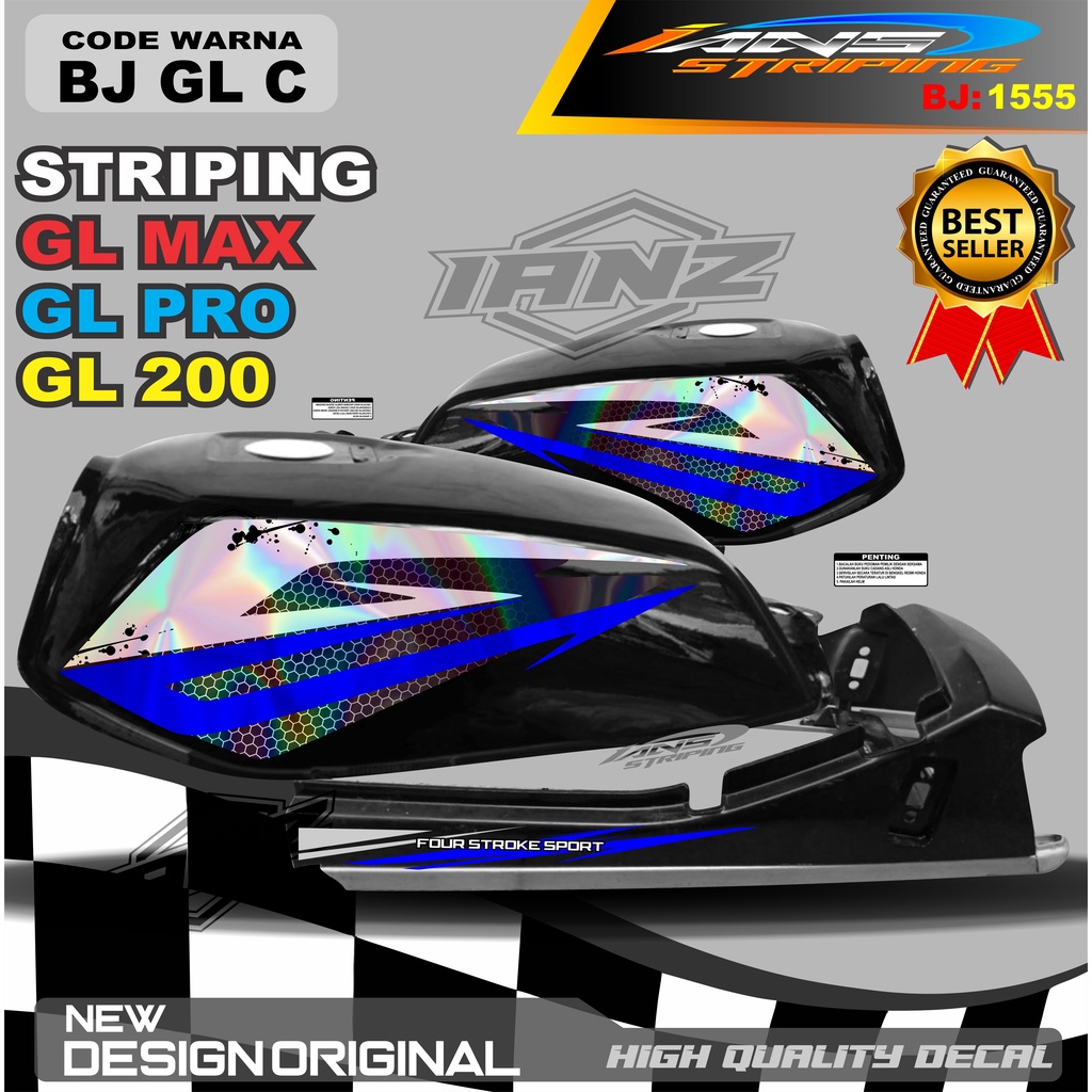 STRIPING GL PRO NEW DESAIN / STRIPING GL PRO MAX VARIASI HOLOGRAM / STRIPING GL