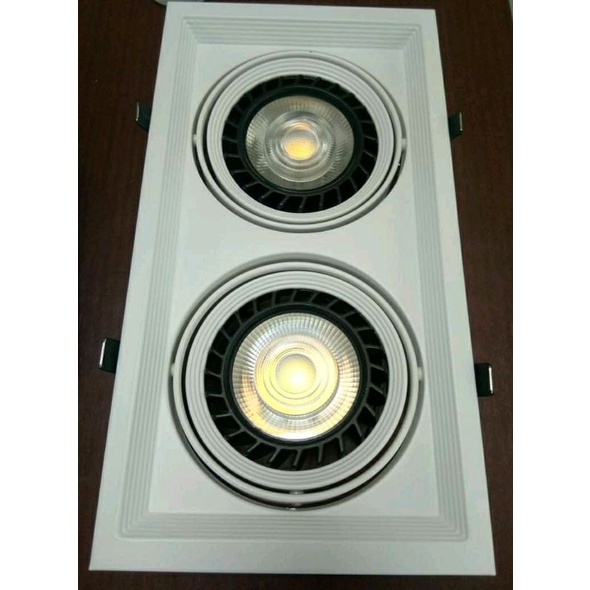 Philips square downlight double eyes