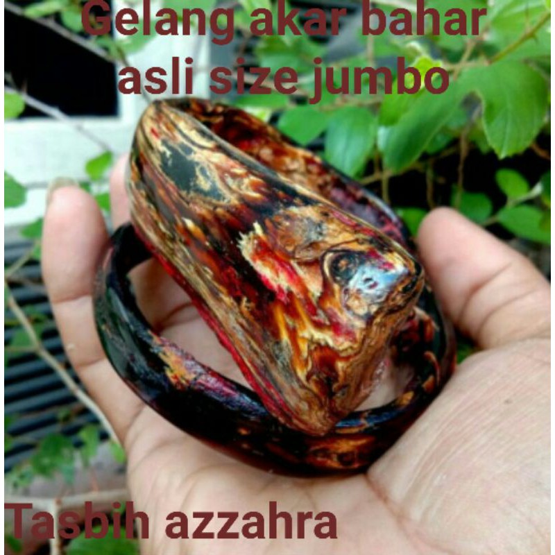 Gelang akar bahar merah size jumbo gelang bahar asli