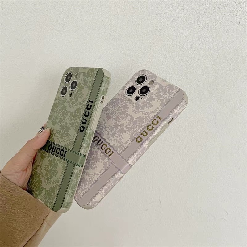 Green &amp; Grey G*cci Branded Leather Softcase for iphone XS XS Max XR 11 Pro Max 12 Pro Max 13 Pro Max