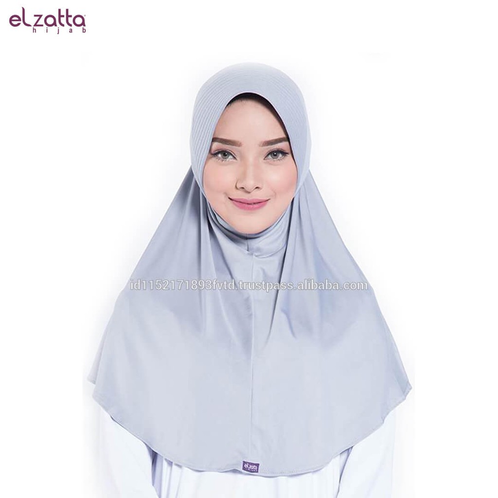Promo Elzatta Hijab / Hijab / Hijab Instan / Bergo / Elzatta Basic / E002 ABU Murah
