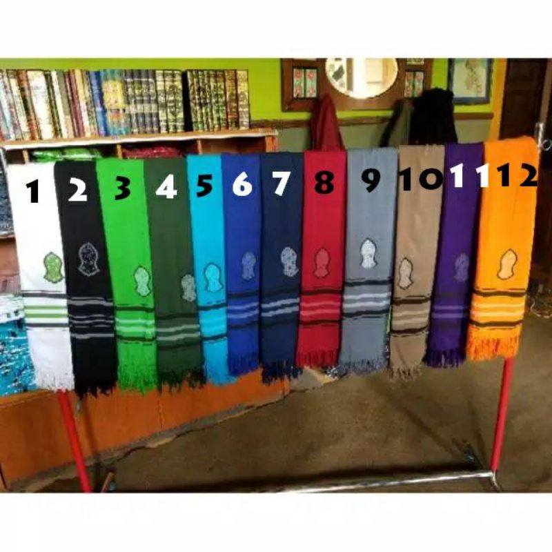H2. surban terumpah. surban rayon. surban motif garis kualitas premium ukuran 125cm X 210cm-2