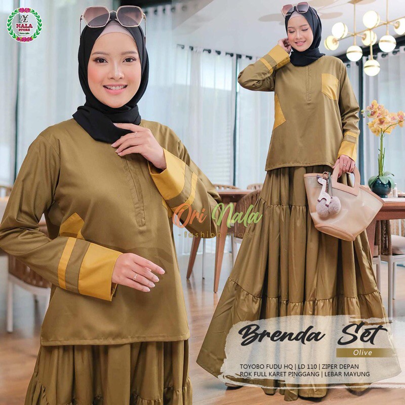 Gamis Setelan Brenda Set Gamis Murah Gamis Syari Racun Shopee