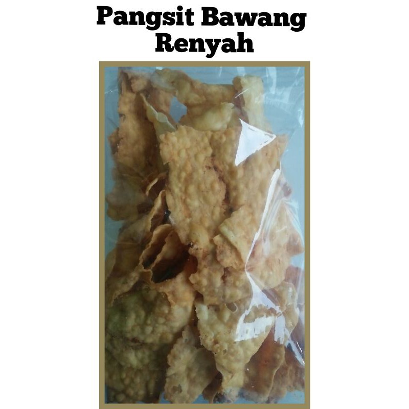 

Pangsit Bawang 250 gram Renyah Enak Krupuk Pangsit Cemilan Snack Kiloan Murah