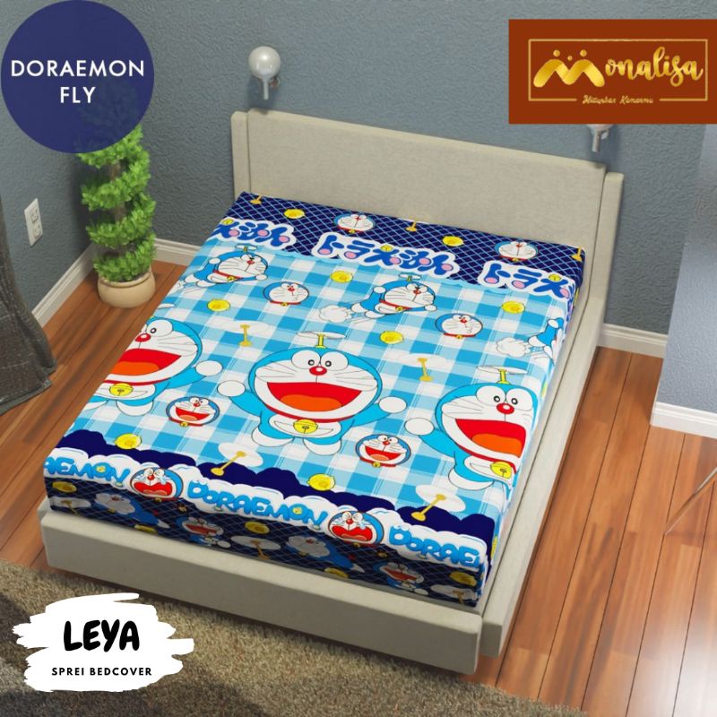 MONALISA Sprei Waterproof 180x200 King Size anti ompol-Doraemon Fly