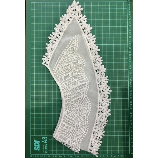 Kerah Jahit, Renda Kerah, Kerah Lebar, Collar Impor